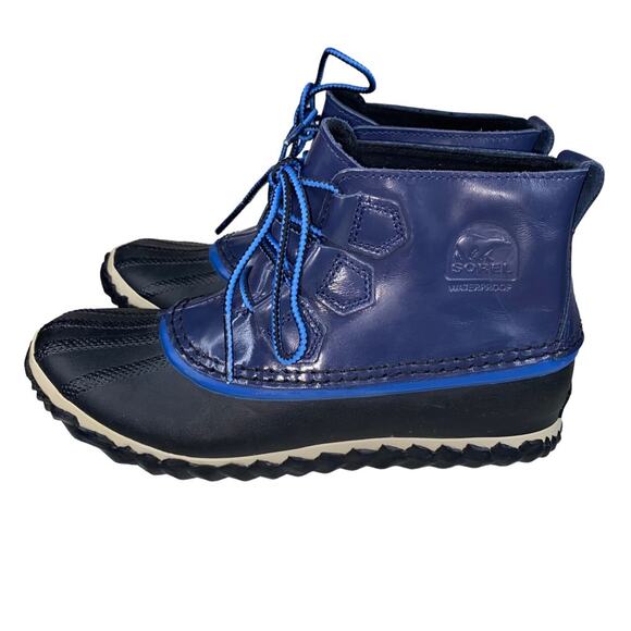 Sorel Women’s Blue Out N About Waterproof Rain Boot Size US 6 - Picture 2 of 9